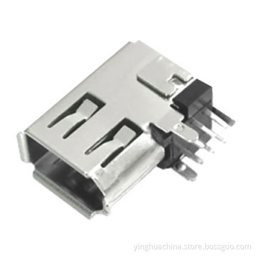 IEEE 1394 Connector, 6-pin, Female R-A DIP Side Type
